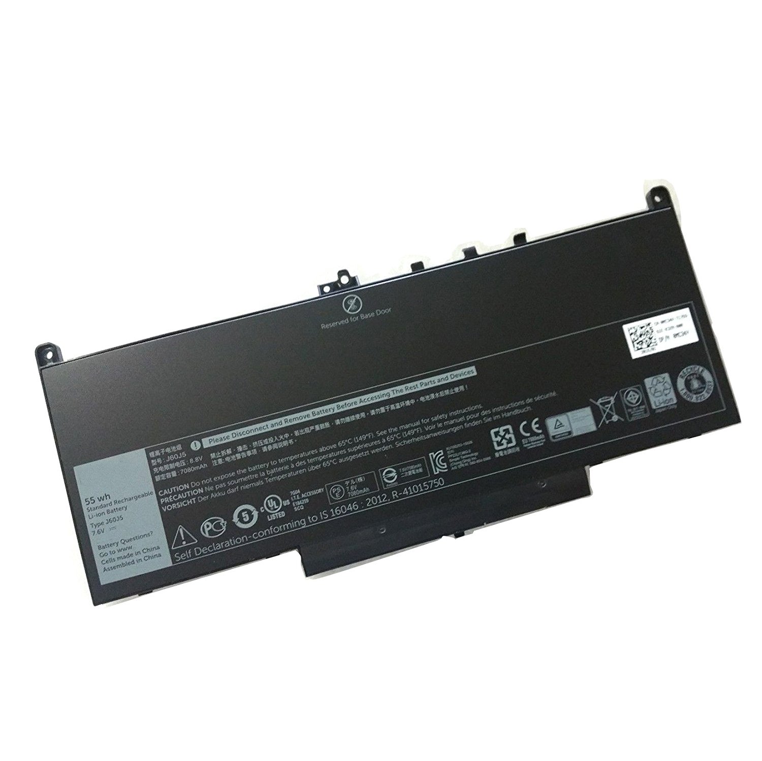 Batería Compatible Dell incorporada para Dell Latitude E7270 y E7470 - Tipo J60J5 7.6V 55Wh